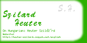 szilard heuter business card